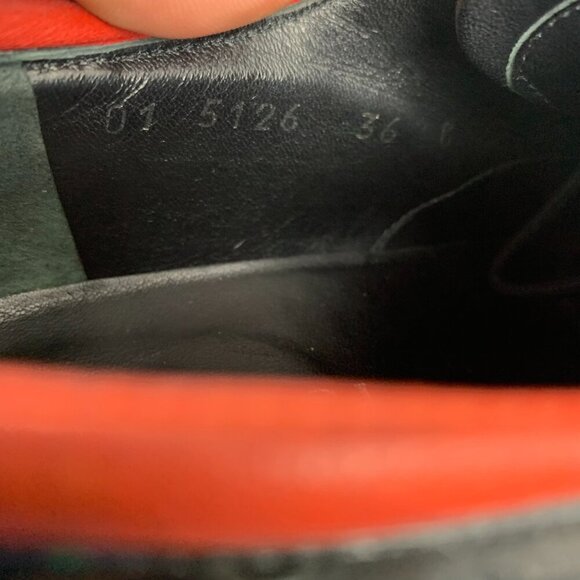 Gucci Vintage 90s Black Patent Leather Square Toe Derby Shoe - Picture 11 of 11